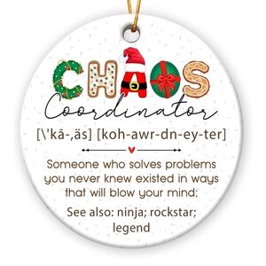 Festive Chaos Coordinator Ornament